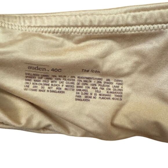 Maidenform (2) & Auden (1) Set of 3 Underwire Bras Nude Size 40C - Picture 5 of 6